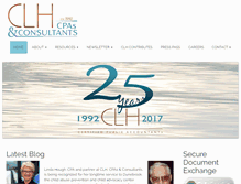 Tablet Screenshot of clh-cpa.com